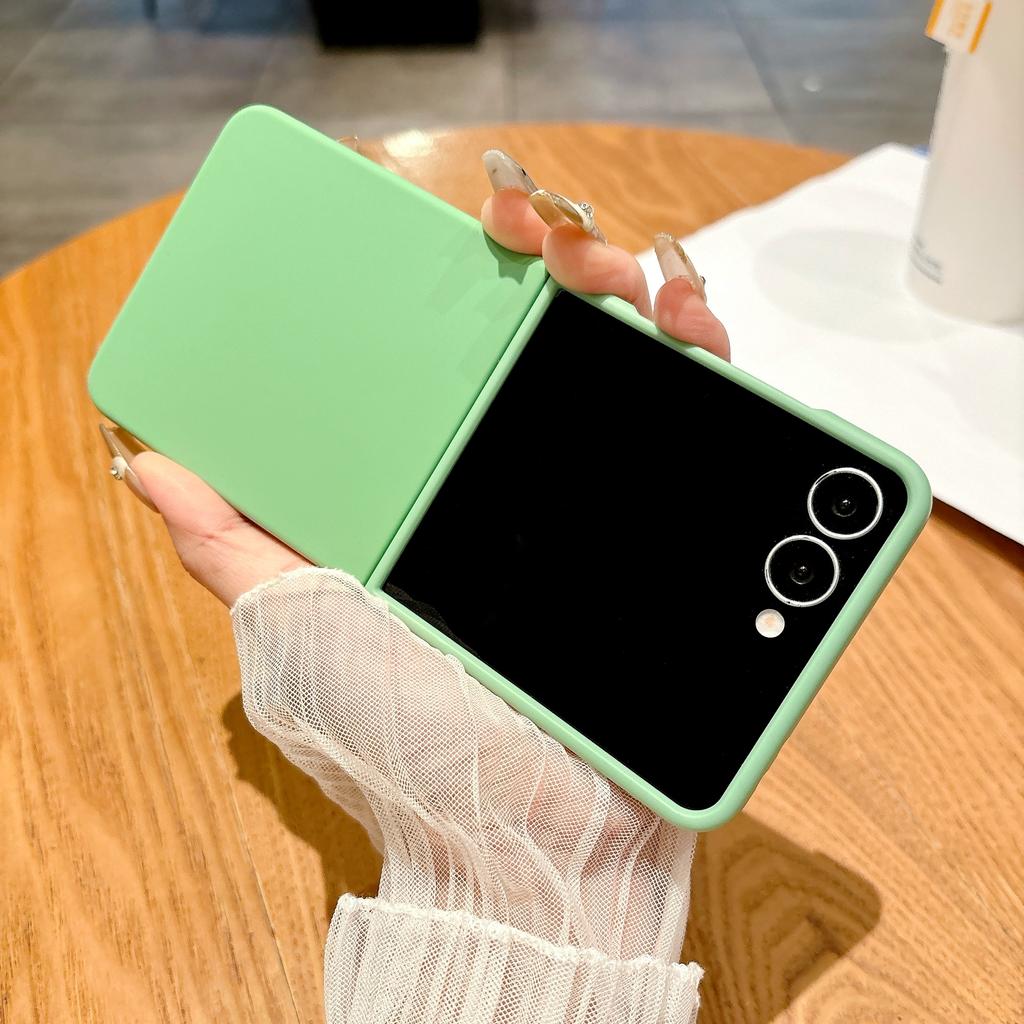 Luxury Matte Slim Candy Color Armor Case For Samsung Galaxy Z Flip 7 6 5 Zflip 4 3 Flip7 Solid Liquid Silicone Shockproof Cover