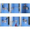 Household 90 Degree Lock Catch Stainless Steel Right Angle Buckle Door Latches Lock  Windows Door