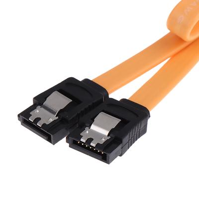 2X 40cm Καλώδιο Δεδομένων Sata 3 Iii 3.0 6Gbps Για Hdd Ssd Με Γωνία & Κλιπ Εισαγωγής