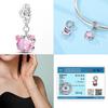 New In Copper Girls Prefume Bow Charm Bead Charms Bead Charms Pendant Zircon Jewellery Compatible With Authentic Bracelets Ideal For Women Do It Yours