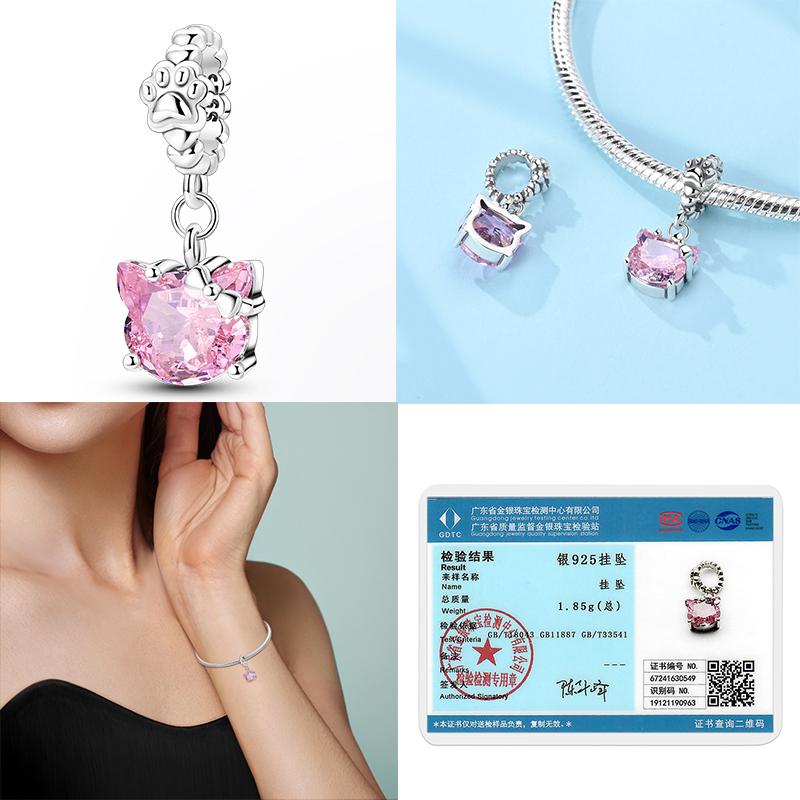 New In Copper Girls Prefume Bow Charm Bead Charms Bead Charms Pendant Zircon Jewellery Compatible With Authentic Bracelets Ideal For Women Do It Yours