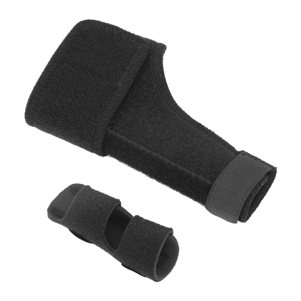 Thumb Splint Brace Breathable Pain Relief Finger Wrist Stabilizer for Arthritis Tendonitis Black Left Handed