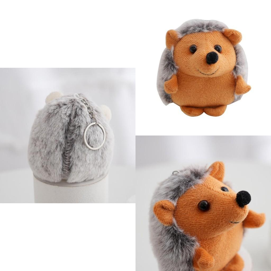 Adorable Hedgehog Plush Toy Keychain Soft Stuffed Animal Backpack Charm Cute