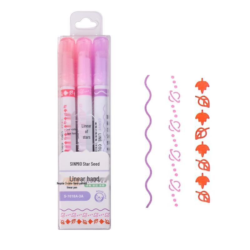 

Star Seed Rollerball Quick-Dry Pen: Highlighter, Marker & Outline Tool for Hand-Painted Curves and Fluorescent Notes