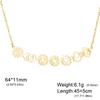 7 Chakra Pendant Necklaces for Women Stainless Steel Gold Sweater Chain Amulet Yoga Meditation Jewelry