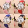 Eiffel Pattern Tower Watch Pu Strap Quartz Wrist Watch Decoration Gift Fashion