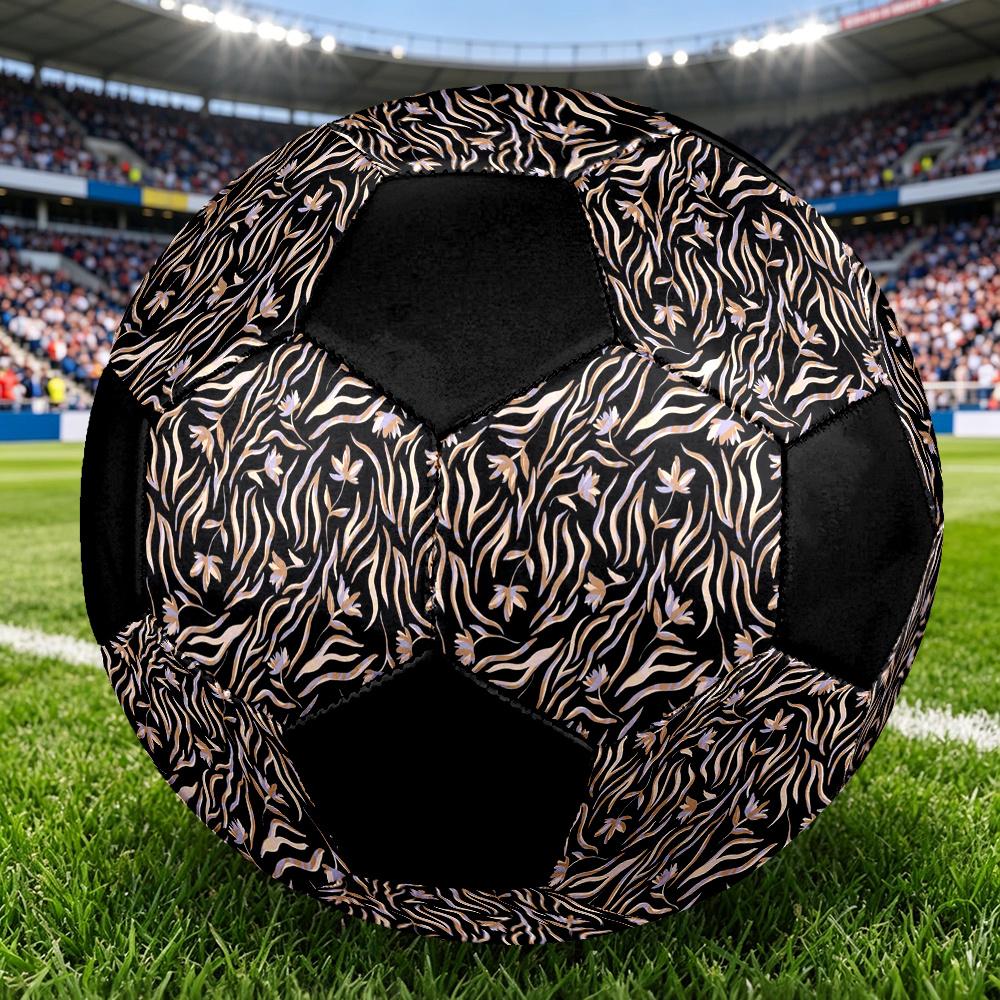 1pc Floral Abstract Durable Soccer Ball/Football, Size 5, Perfect for Training, Entertainment And Competition,Gift yy26060685