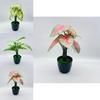 Synthetic Leaf Plant Pot For Home Interior And Commercial Use