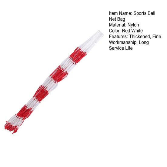 Basketball Net Bag Thickened Fine Workmanship Long Service Life Comfortable Grip Convenient Carrying Storage Nylon Large Capacity Ball