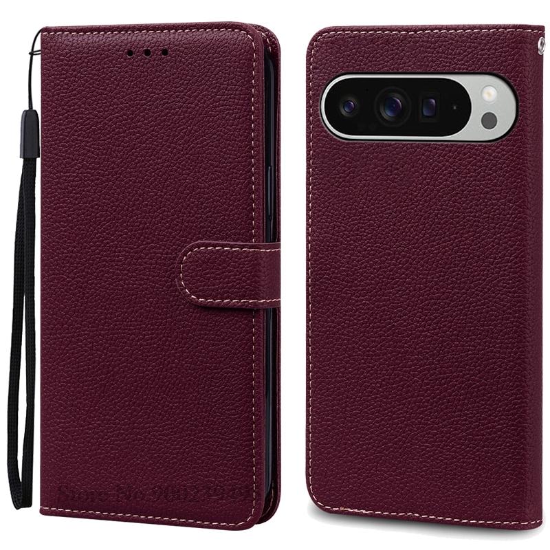 For Google Pixel 9 Pro Case Wallet Flip Leather Cover For Google Pixel 9 Pro XL Case Coque Fundas Wallet Pouch Bags