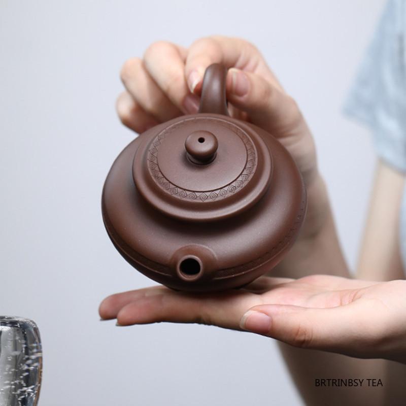 170ml Chinese Tradition Yixing Purple Clay Teapot Master Handmade Zisha Tea Pot Household Beauty Kettle Tea Set Teaware Gifts