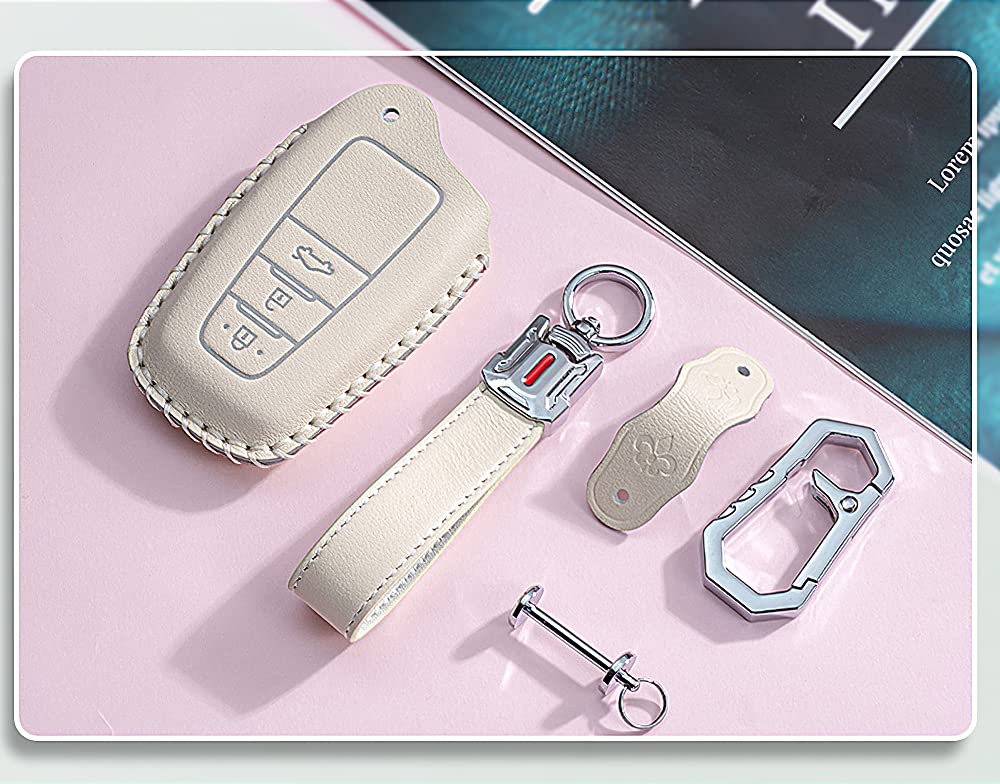 Key Smart Key Key Luxurious Compatible with the New Toyota 80 Land Cruiser Pink Toyota-specific Case, Protective, Cover, Holder, Stylish, Comfortable,