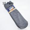 10 Pairs of Summer Lightweight Breathable Men's Stockings, Mid-calf Length Silk Spring/summer Cotton Durable Men's Socks
