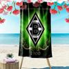 Borussia Print Beach Towel, Large Soft Quick Dry Towel for Beach Camping Swimming