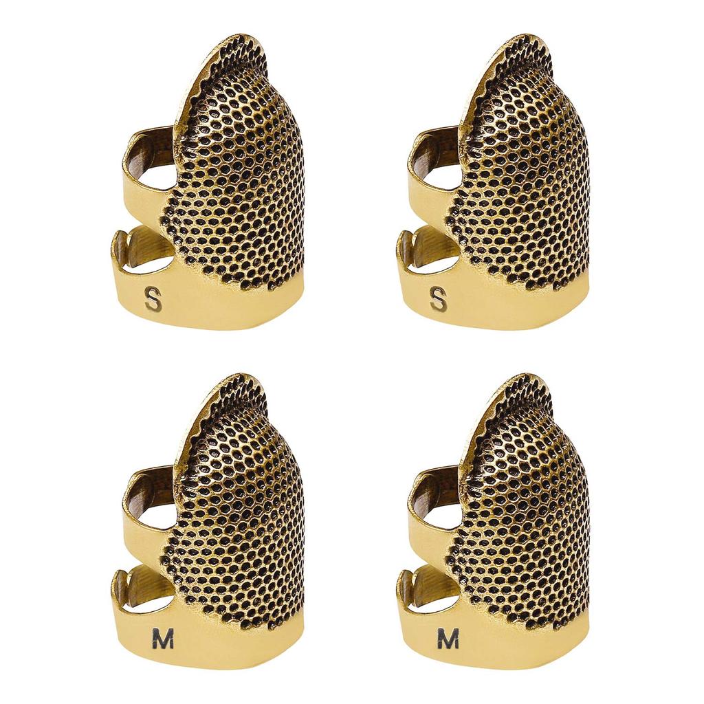 Adjustable Vintage Sewing Thimble, Handmade Anti-Slip Embroidery Anti-Loop, Vintage Acupressure Needle Ring Finger Holder