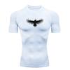 Black Eagle Men's Sports T-shirt Training Fitness Compression Workout T-Shirt Rashgard Tops Tee Quick Dry Short Sleeve T-Shirt