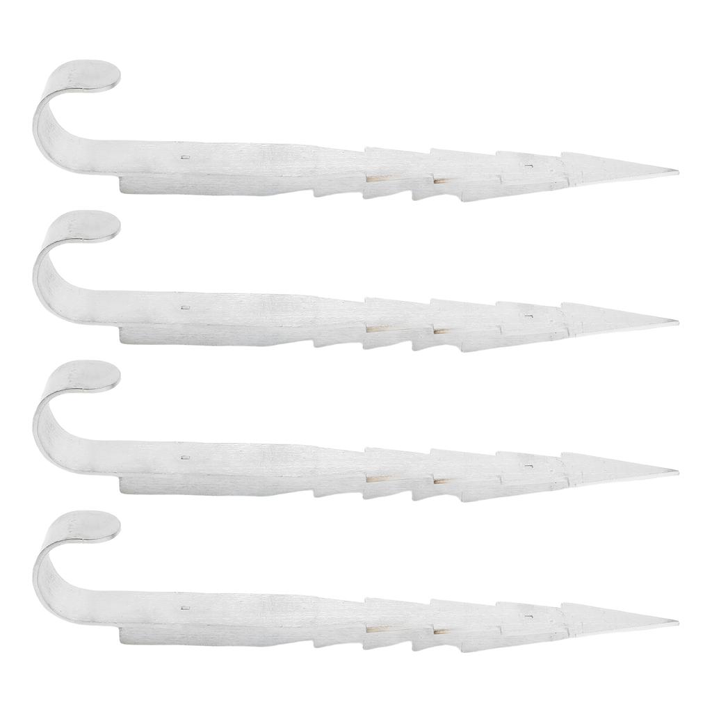 4pcs Trampoline Ground Pins Tie Down Kit, Ground Screw in Spiral Trampoline for Shed Carports Mobile Home