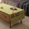 Waterproof Wash Free Tablecloth Modern Checkered Table Runner Cotton Linen for Living Room Dining Table
