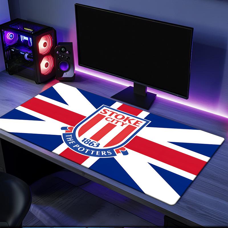Stoke Football Club Mouse Pad, Rubber Base, Mouse Pad for Gamers and Office Use, Gaming Desk , Easy To Clean Mat Christmas fan gifts
