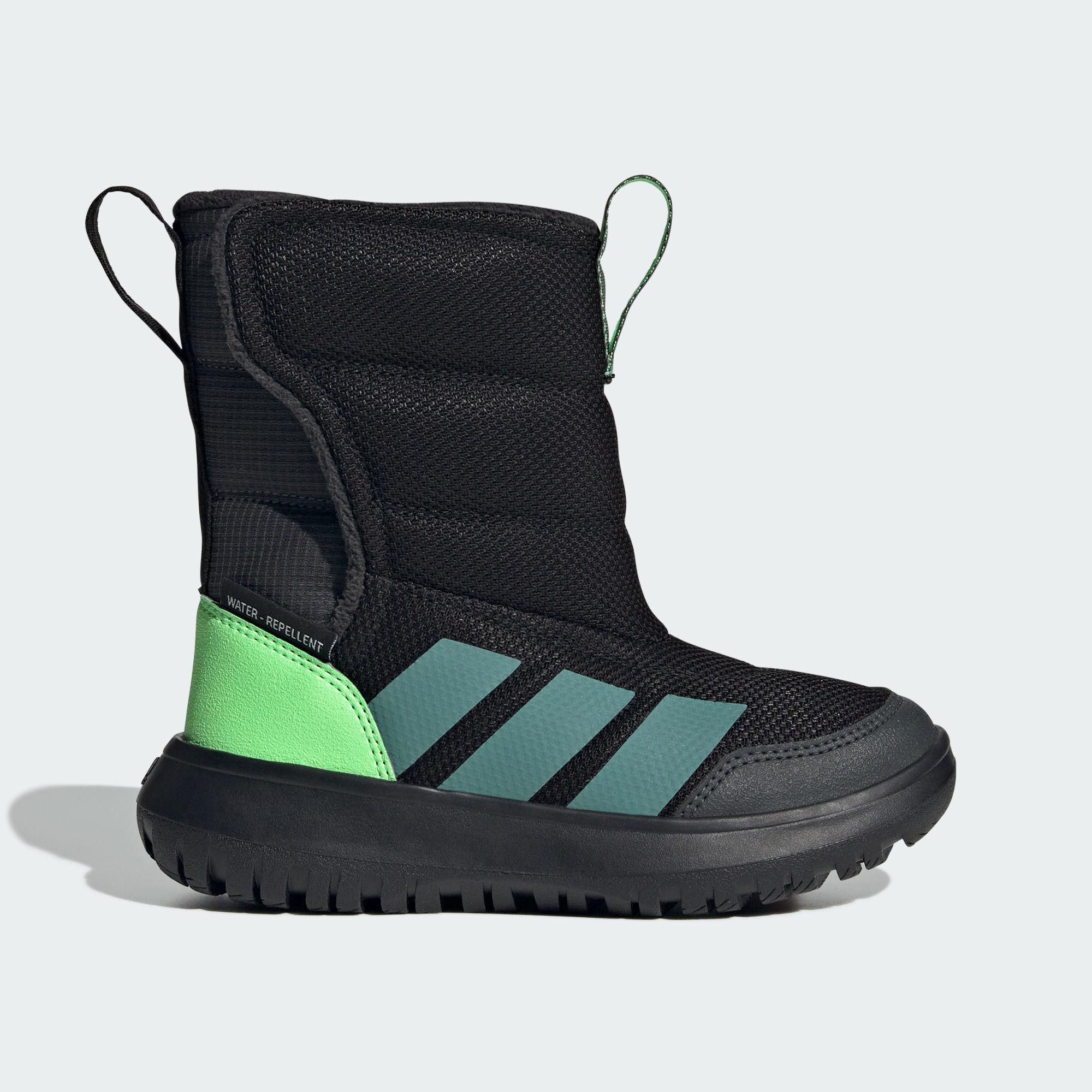 Adidas WINTERPLAY Fabric Thermal High top Kids Snow Boots Black Child 28