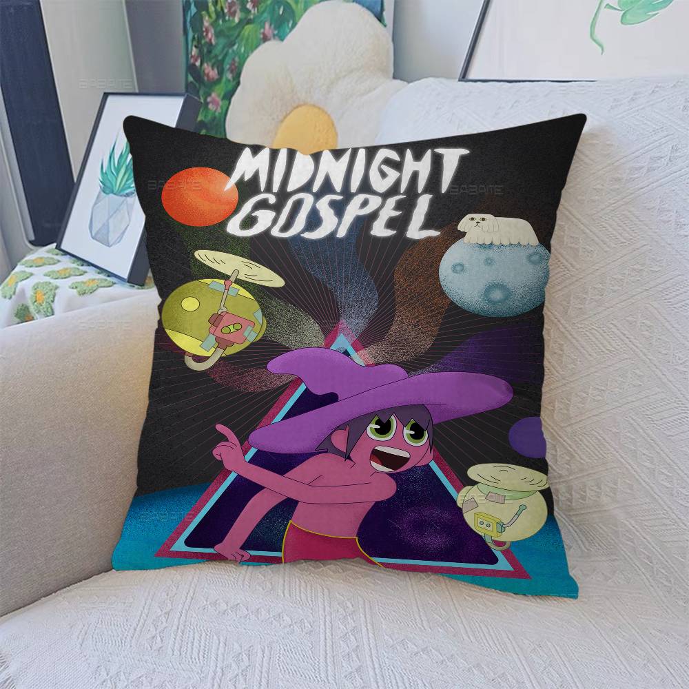 The M-Midnight G-Gospel 45*45cm Cushion Cover Pillow Cover Decor Pillowcase Home Pillowcase for Couch Pillow 12x12Inch