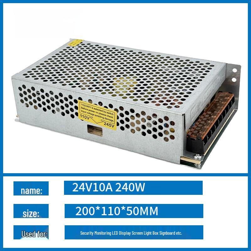 

Zhuochi 24V 240W DC Regulated Switching Power Supply CN plug (adapter included)