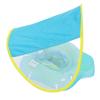 Baby Swim Ring Double Gasbag Rollover Protection Baby Pool Float Ring with Sun Protection Canopy