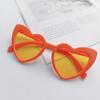 New Large heart Sunglasses Women Vintage Brand Designer Sun Glasses Shades Female UV400  Funny versatile sunglasses