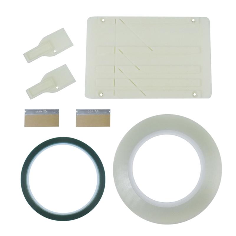 1/4 10inch Tape Splicing Block Opening Cassettes Tape Splicing Set with 2 Fixers Professional Tape Splicing Block