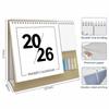 Decorative Desktop Calendar Stable Support Custom Planner Paper Calendar  Desktop Placement