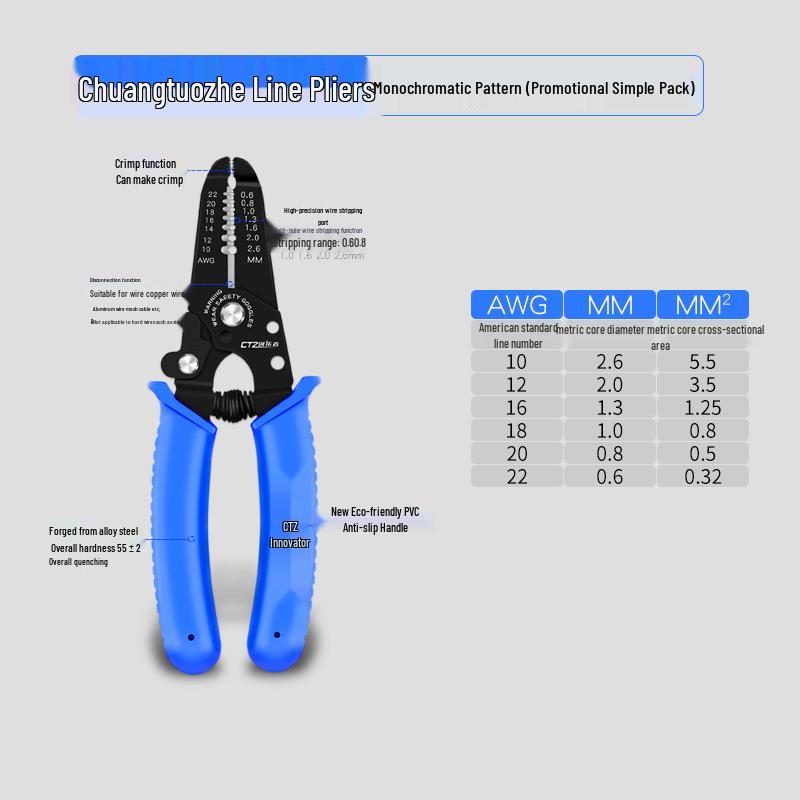 Electrician Multi-Function Wire Stripper & Cutter Pliers
