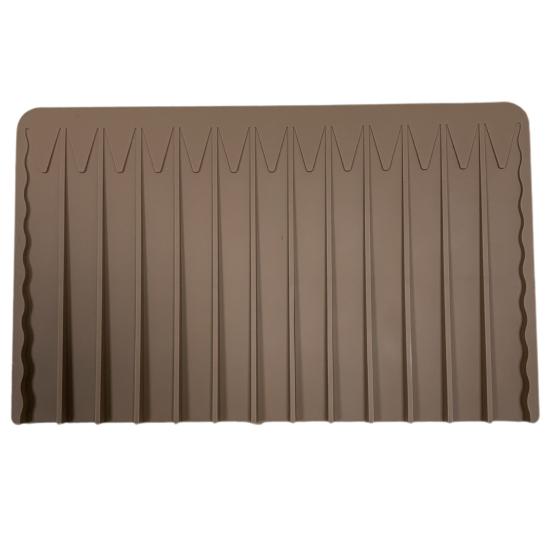 

Пищевой дренажный коврик, гибкий кухонный самодренирующийся против царапин, силиконовый сушильный коврик, товары для дома S кофейный