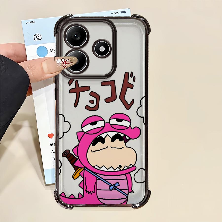 

Cute Crayon Shin-Chan Phone Cover Case for Redmi Note 14 Pro Plus 11s 9 Pro A3 A5 10 Lite K80 Note 13 11 12 13C Redmi Note 10S