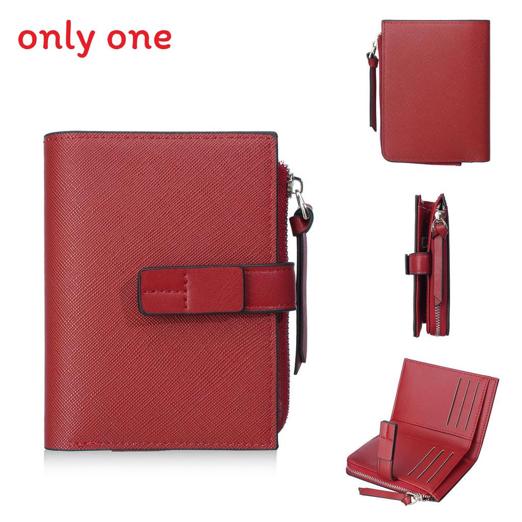 Womens Pu Leather Wallet Card Holder With Zipper And Capacity For Daily Use