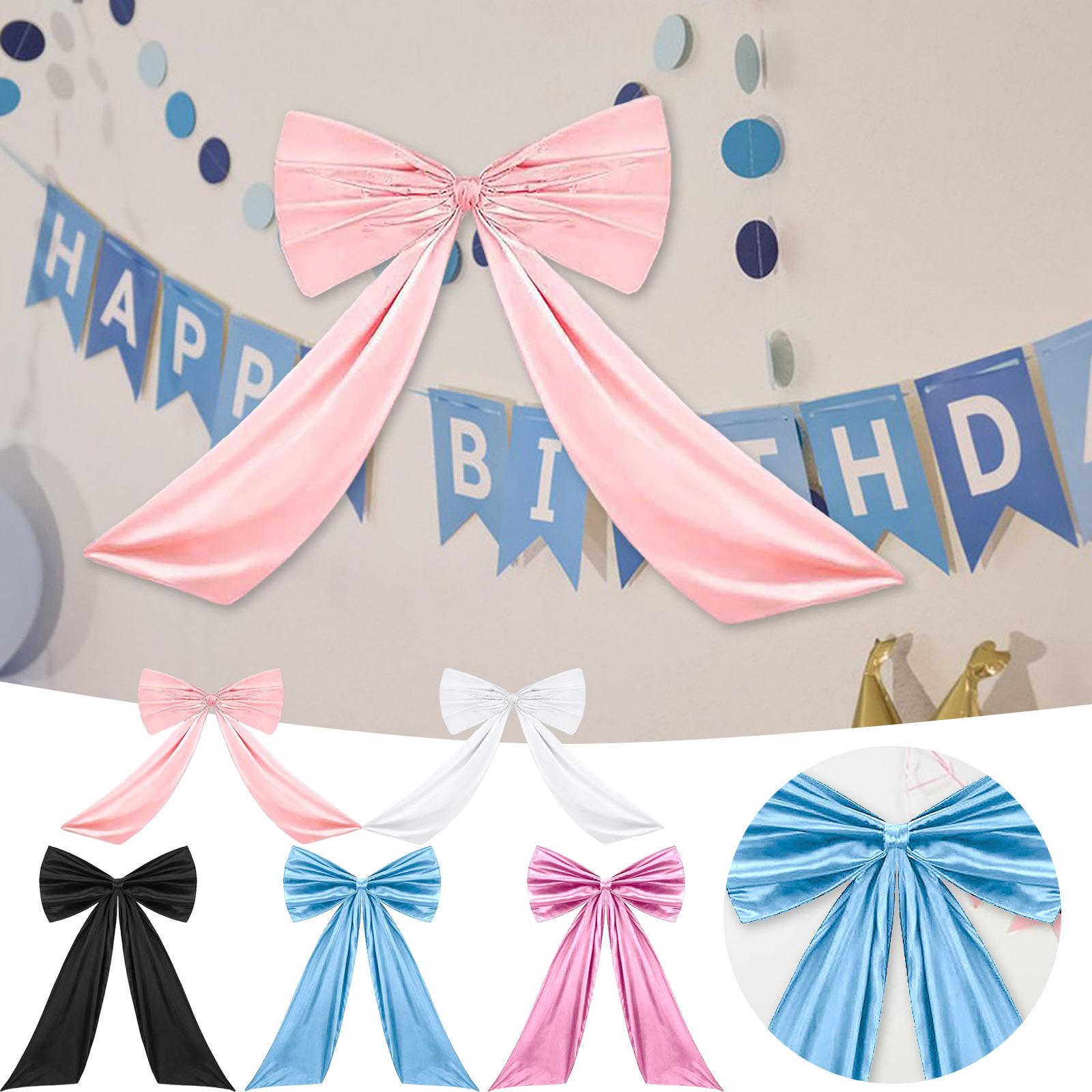 Large Bow To Coquettish Room Decoration Ribbon Tie Coquettish Birthday Decorations Large Pale Hanging Wall Beer Pong Set Up One Size