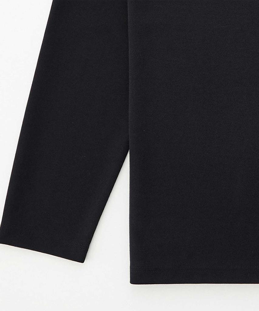 STCO Diems Ripple Knit Slit Neck T-Shirt_Navy (Classic Fit)_Dtsuz42Csn