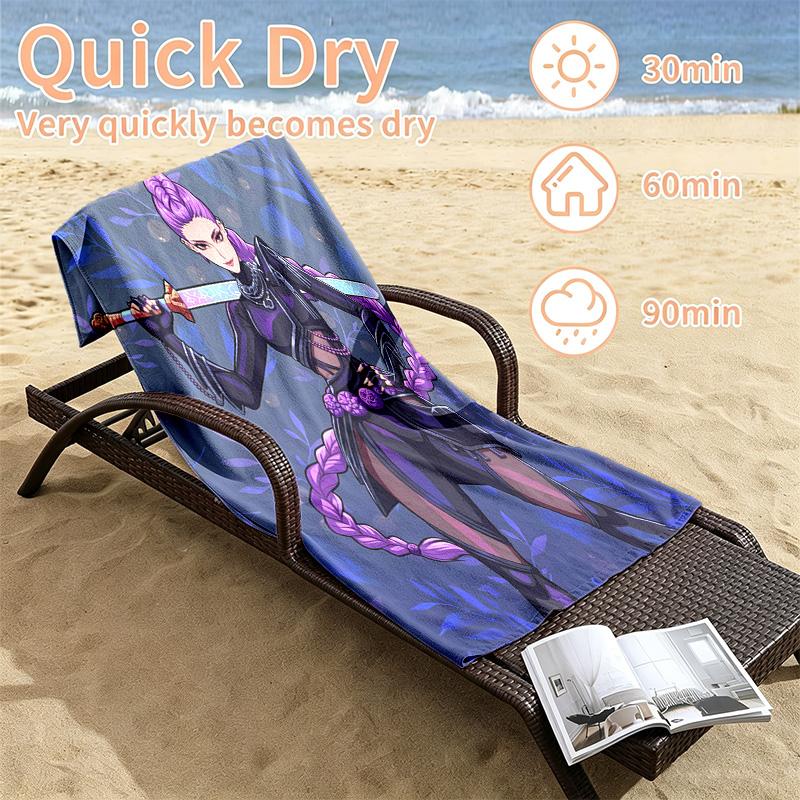 Kpop demon hunters Beach towels also serve as bath towels summer essential a musthave for the outdoors the beach and the pool