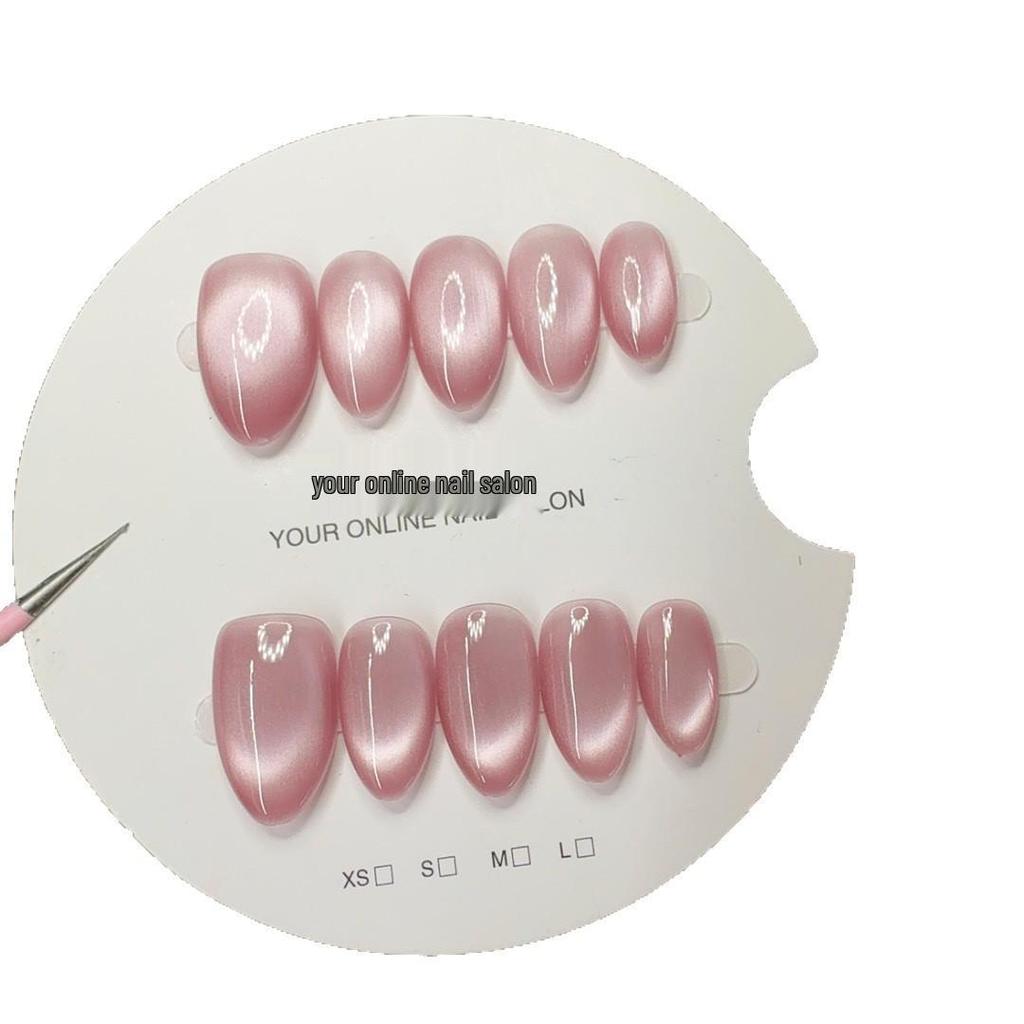 Handgefertigte Katzenaugen-Glasperlen-Nagelkunst-Kollektion: Abnehmbare tragbare Nagelspitzen