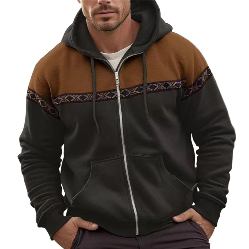 Men's  Leisure  Fashion  Hooded Hood  Zipper  Coat