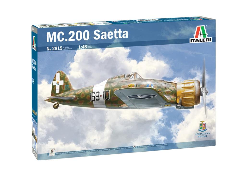 Italeri Match MC200 Saetta Serie VII 2815 Plastic Model Aircraft Kit 148