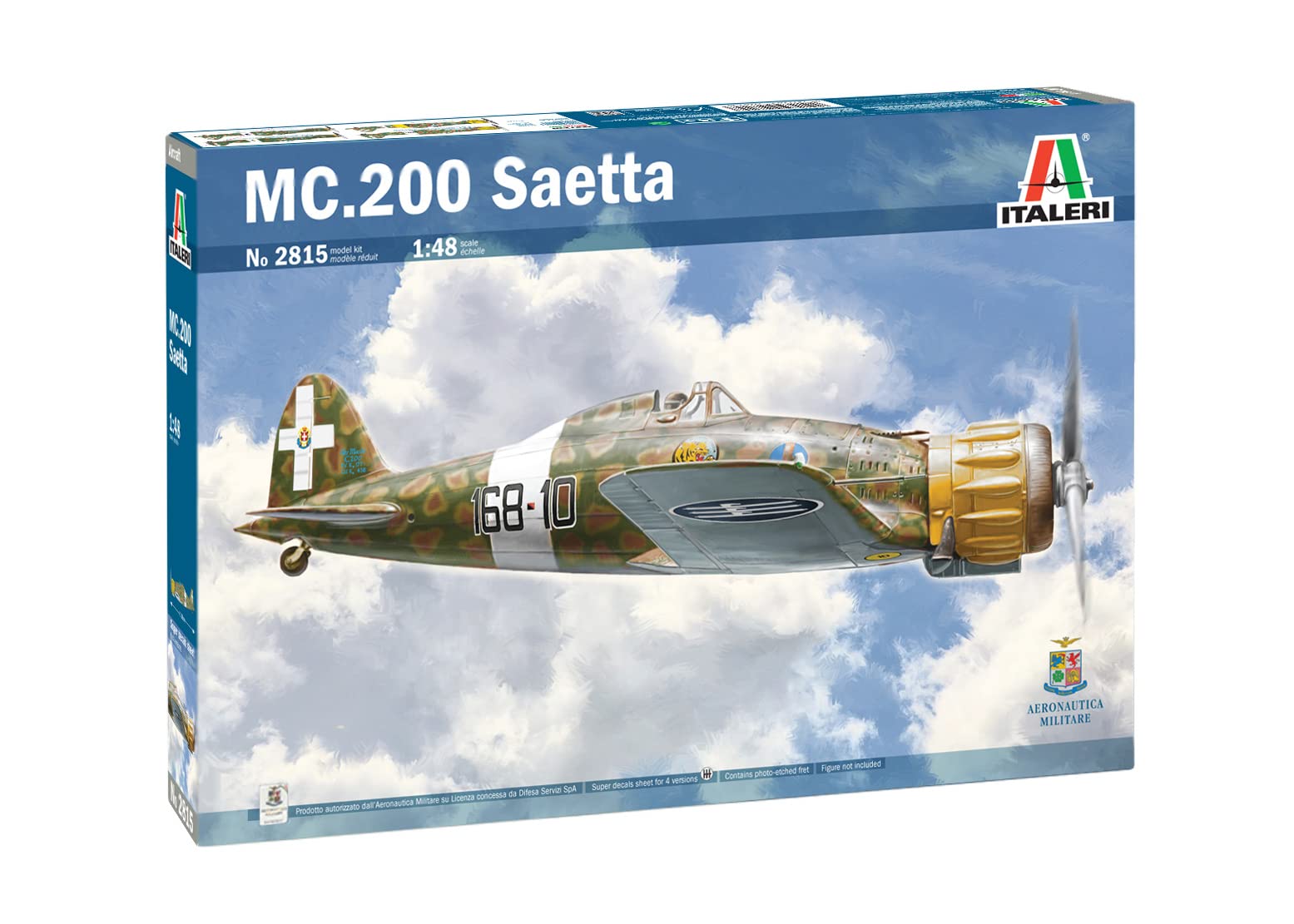 

Italeri Match MC200 Saetta Serie VII 2815 Пластиковая модель самолета 148