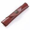 Well-Crafted Fashion Durable Genuine Leather Pencil Case Zipper Closure Cowhide Pen Stand Crazy Horse Leather Carved Scroll Pen