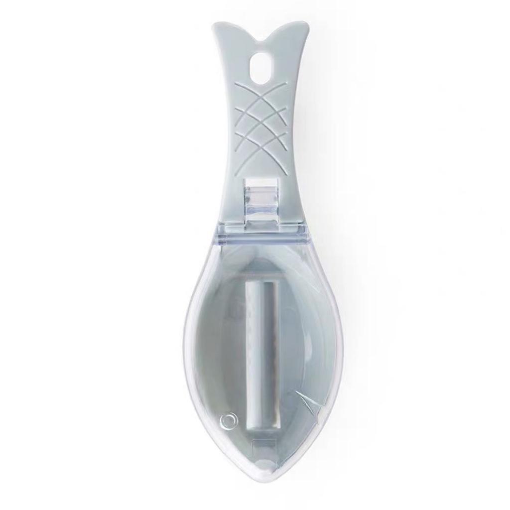 Kapaklı Balık Pulluğu El Tipi Balık Derisi Kazıyıcı Ev Mutfakları İçin Taşınabilir Pullama Aleti