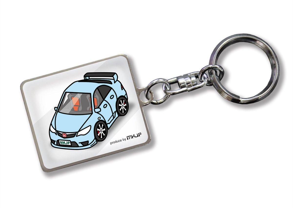 

Пользовательский брелок Honda Civic Type R FD2 Белый автомобиль Голубой [MKJP] Базовый цвет