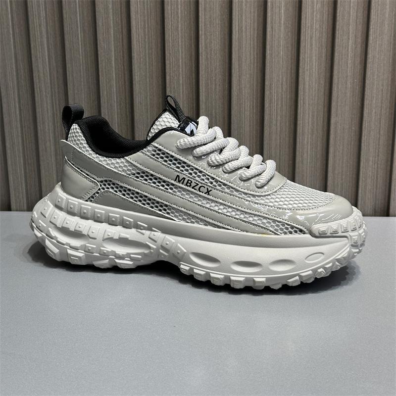 

Men s shoes 2025 summer fashion lightweight thick-soled low-top dad shoes mesh breathable explosion comfortable casual shoes 39