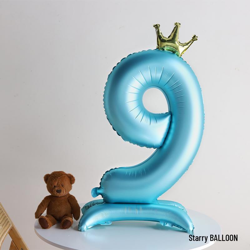 Pink Crown Number Balloon Decorations for Girl's First Birthday