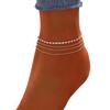 Middle Eastern Jewelry Jewelry Simple Women'S Summer Beach Anklet Personalized Multi-Layer Bead Chain Jewelry