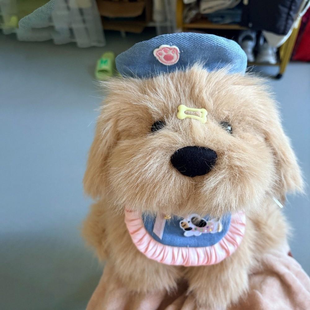 Kawaii Dog Plush Doll Knapsack Fluffy Stuffed Animal School Bag Cute Puppy Plush Backpack  Girls