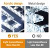 Faux Crystal Chandelier 3 Color Temperature Crystal Ceiling Light Modern Flush Mount Light  Hallway