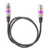 5pcs Professional R Male to Female Microphone Cable 3Pin R  Microphone Cable for -Stage Light Turn around